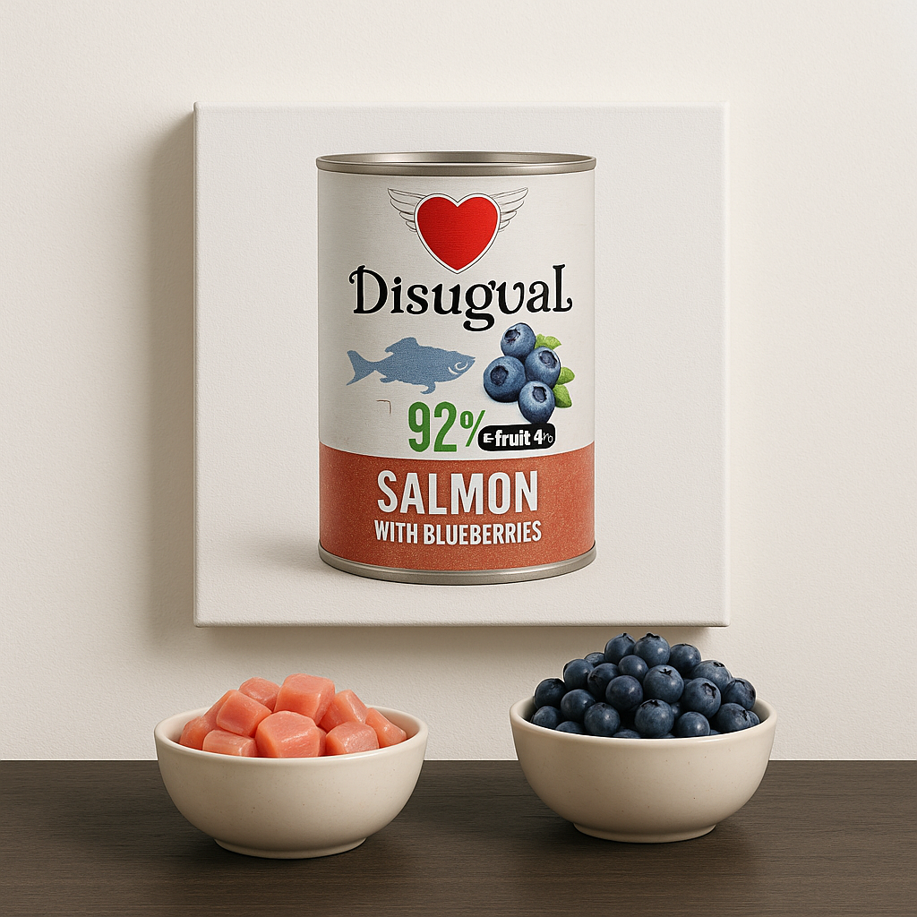 Сьомга и боровинки